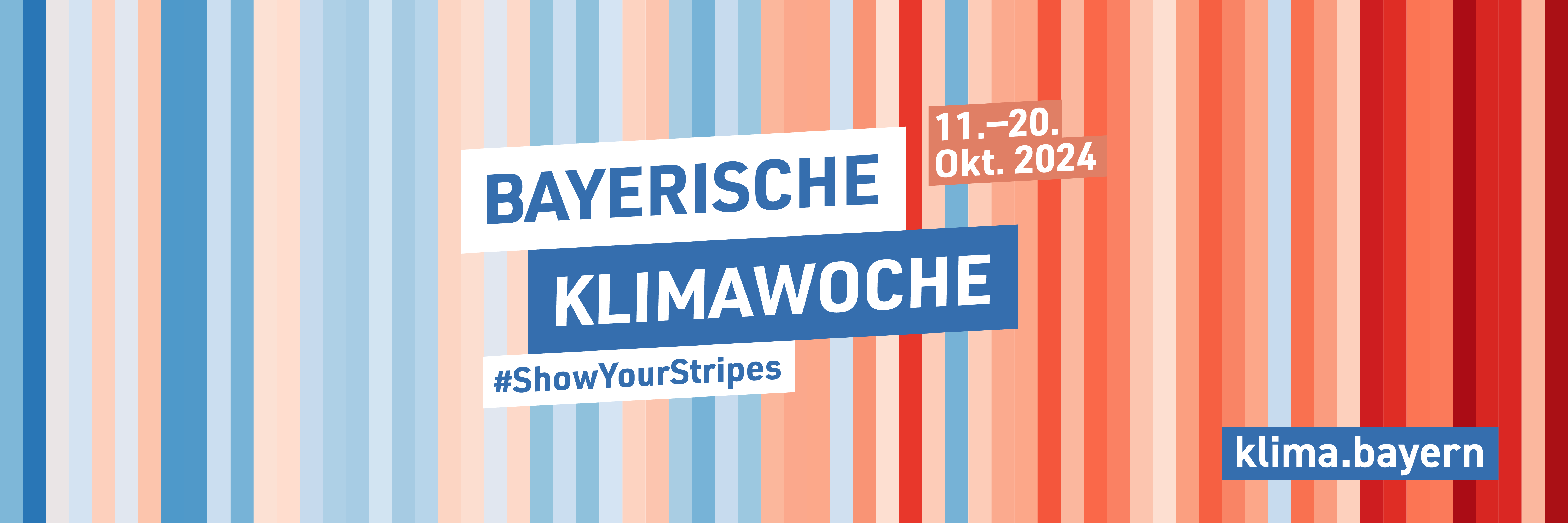 Grafikbanner der Bayerischen Klimawoche 2024